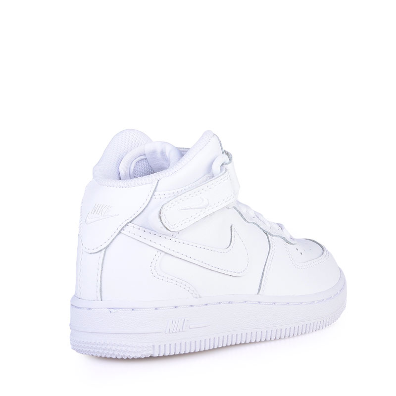 детские белые кроссовки Nike Air Force 1 Mid 314196-113 - цена, описание, фото 2